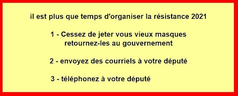 RÉSISTANCE 2021 à faire sans faute