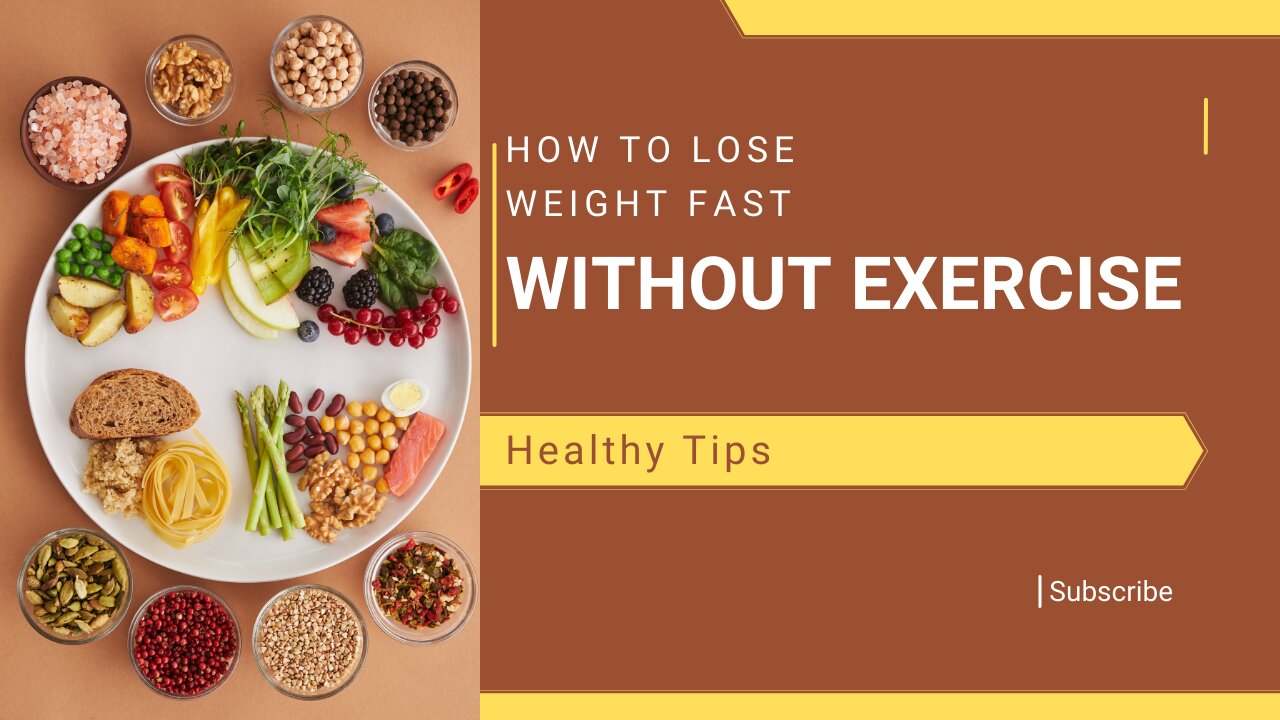 How to Lose Weight Fast Without Exercise l How To Lose Weight Fast without Workout.