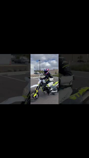 Stoppie Practice On The 2023 Husqvarna 701 SM
