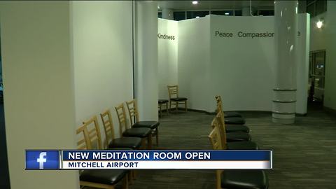 New meditation room inside Mitchell Airport open