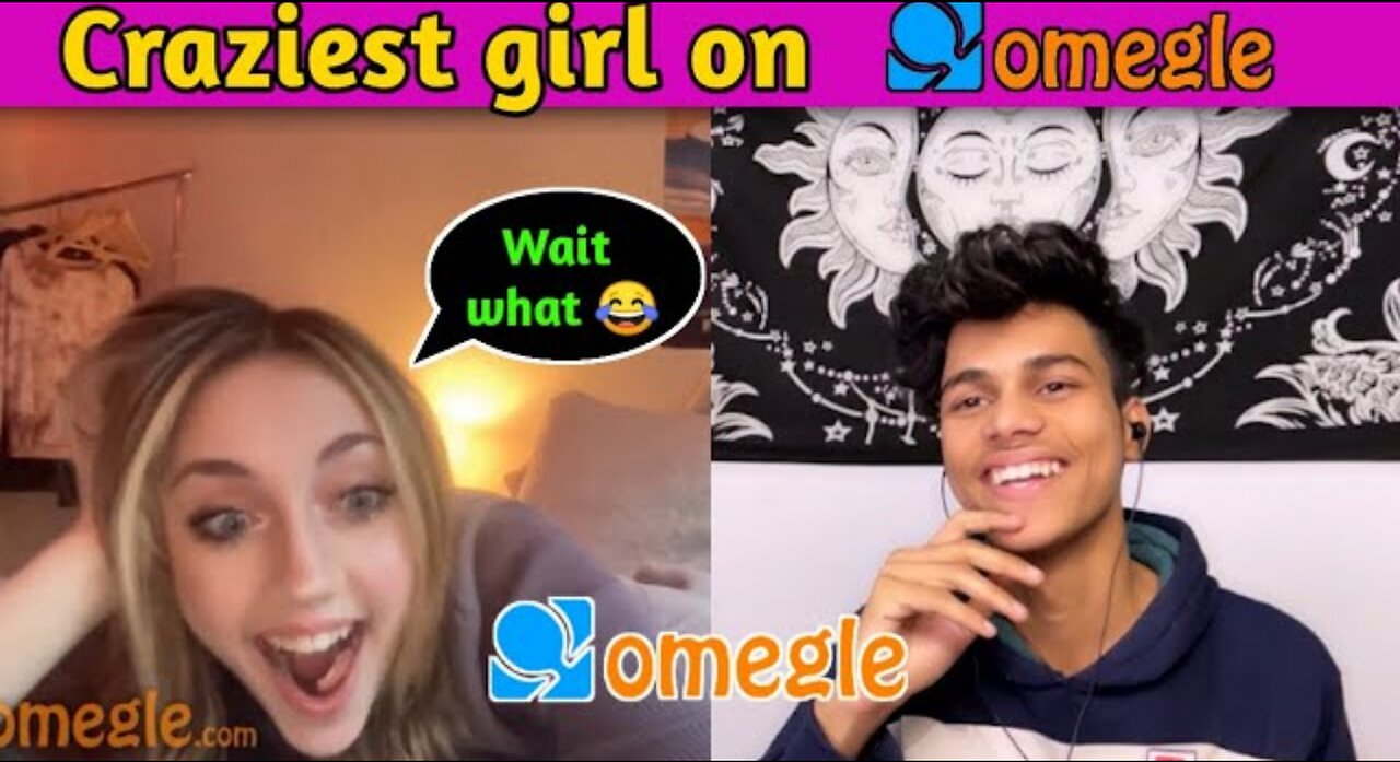 Craziest Girl on omegle Most Entertaining video