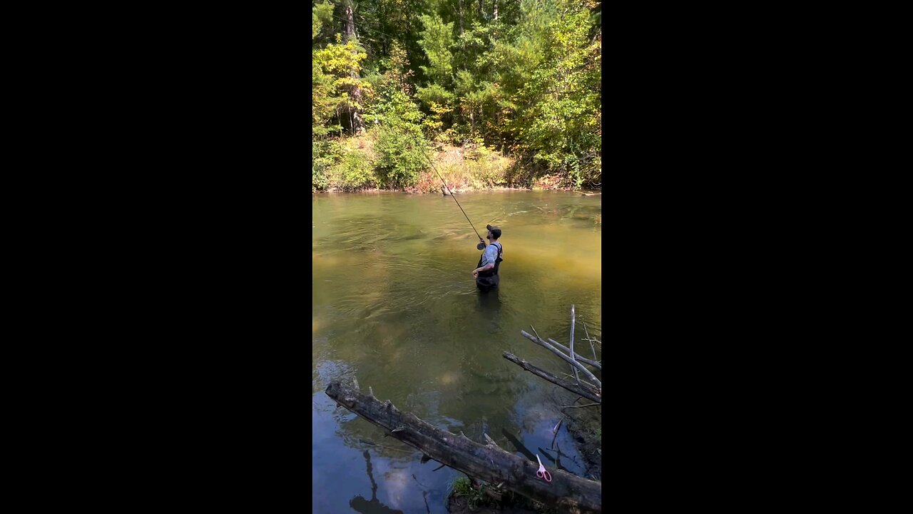 fishing in the river