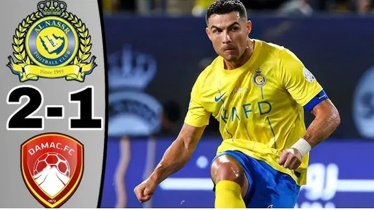Al NASSR Vs Al DAMAC.Ronaldo free kick Goal.@AthletesClub7