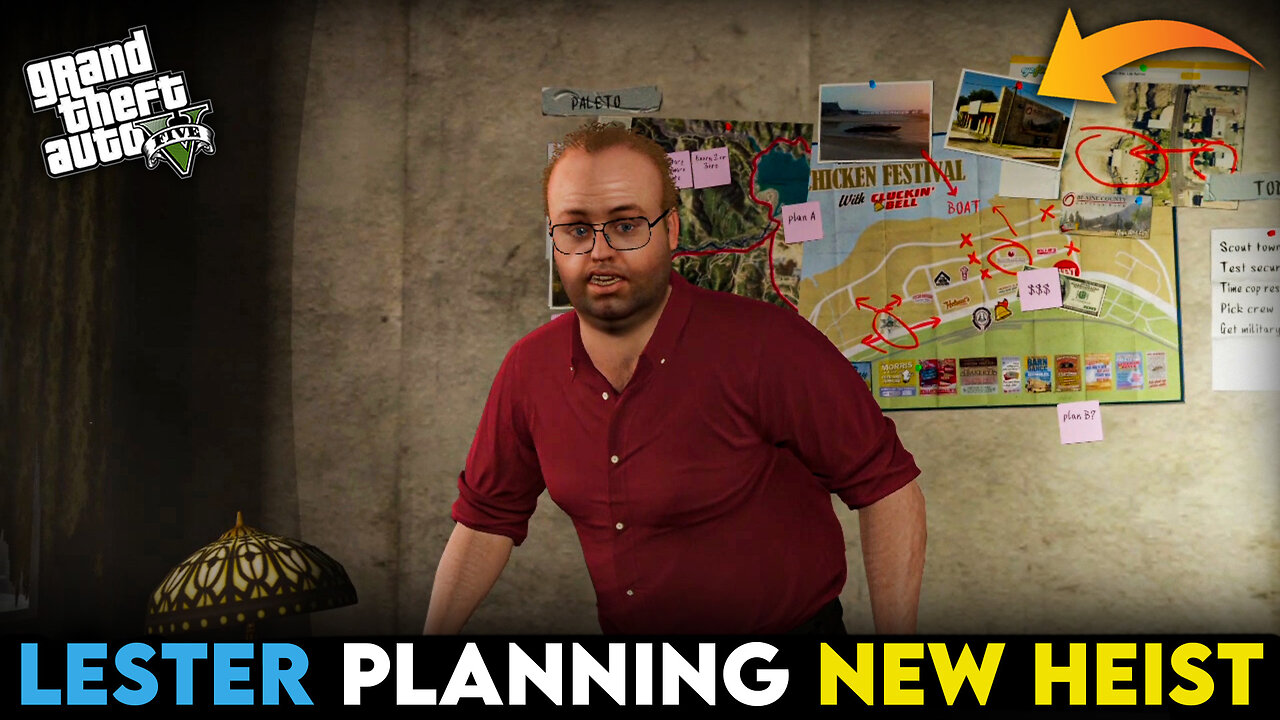 LESTER PLANNING NEW HEIST I GTAV GAMEPLAY