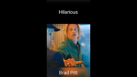 Funny Brad Pitt moment!