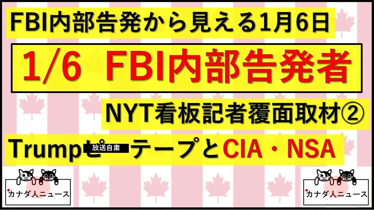 3.10 例のテープ報道の裏話/FBI高官が司法委員会に内部告発