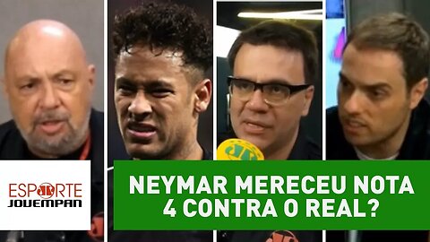 NEYMAR mereceu NOTA 4 contra o REAL? Veja DEBATE!