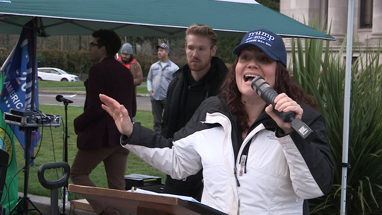 Trump & Culp won WA State -Tamboreen Berellie WEICU.ORG at Black Sheep & Lions Rally Olympia WA Jan6