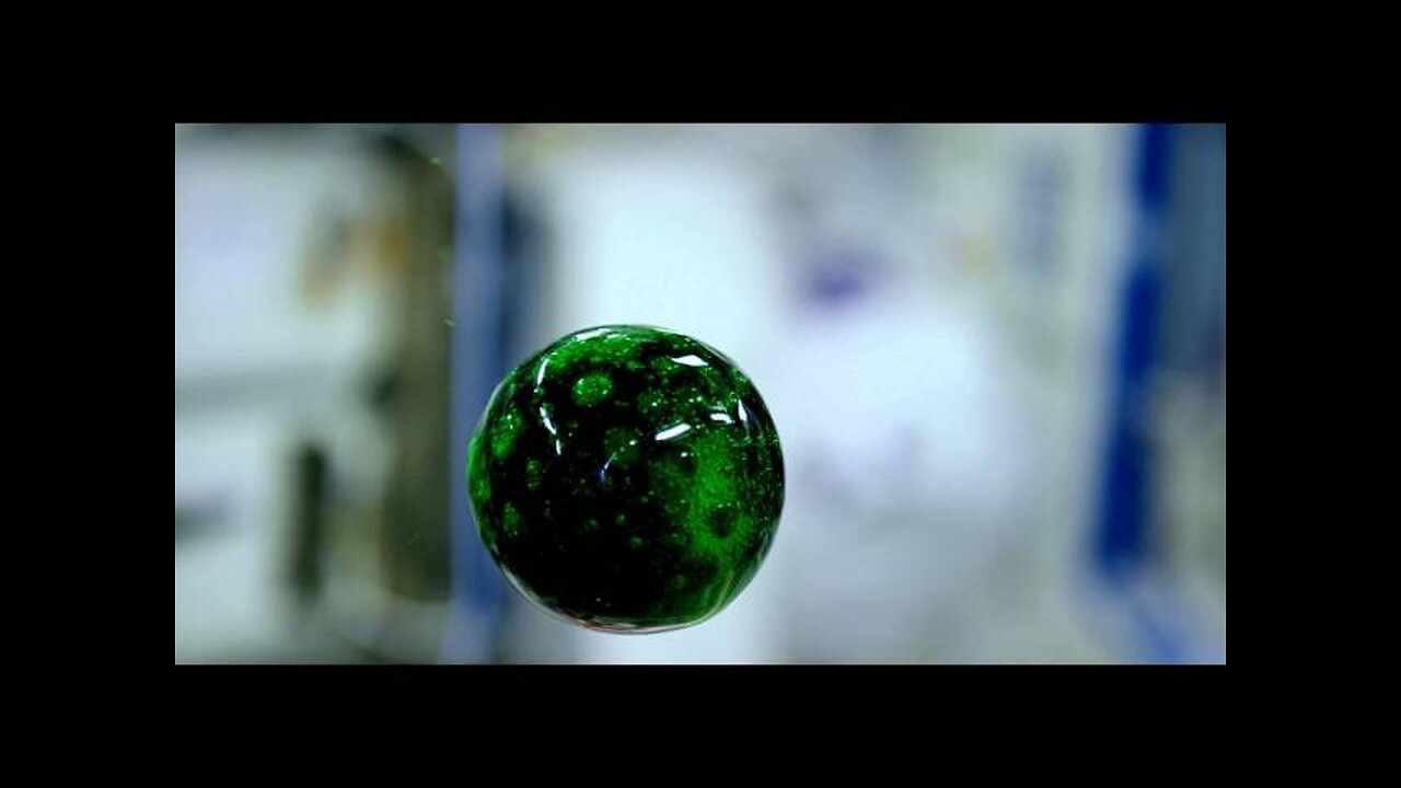 Video of Colorful Liquid in Space