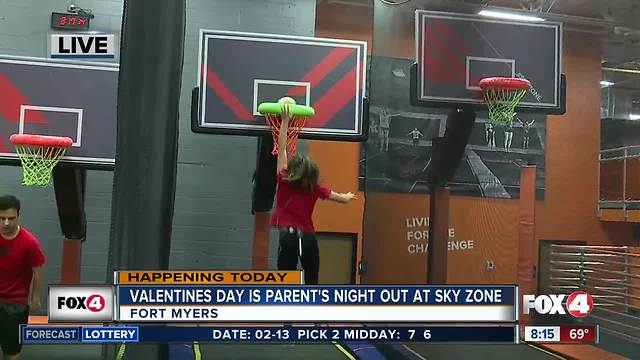 Valentines Day is Parents Night Out at Sky Zone Fort Myers - 8am live report