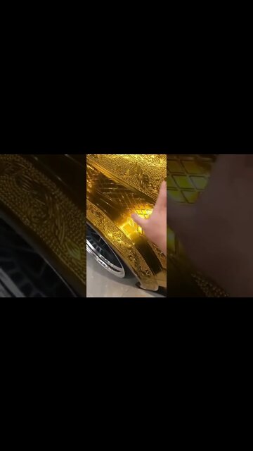 Car With Gold Layer #Livesty #Shorts #ytshorts #youtubeshorts #goldlayercar #goldcar #viralvideo2022