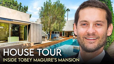 Tobey Maguire | House Tour | Mid-Century Brentwood Estate & $11 Million Patch of Dirt