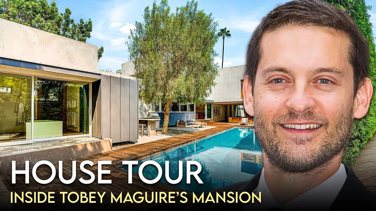 Tobey Maguire | House Tour | Mid-Century Brentwood Estate & $11 Million Patch of Dirt