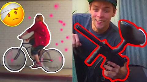 BAIT BIKE PRANK Paintball Edition