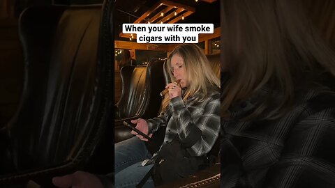 She rode her motorcycle to the cigar lounge