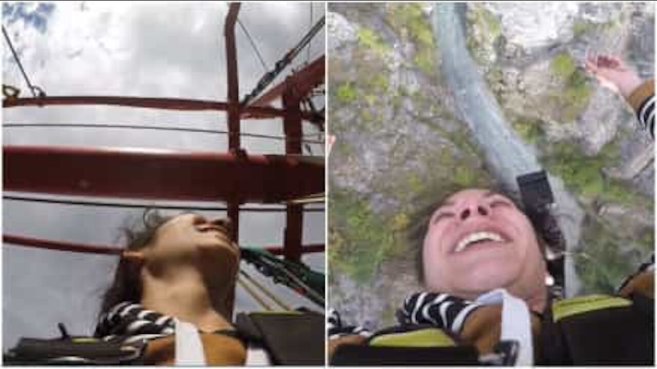 Un'esperienza di bungee jumping vista con una GoPro!