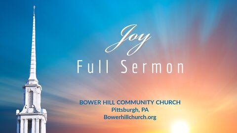 Joy - Full Sermon