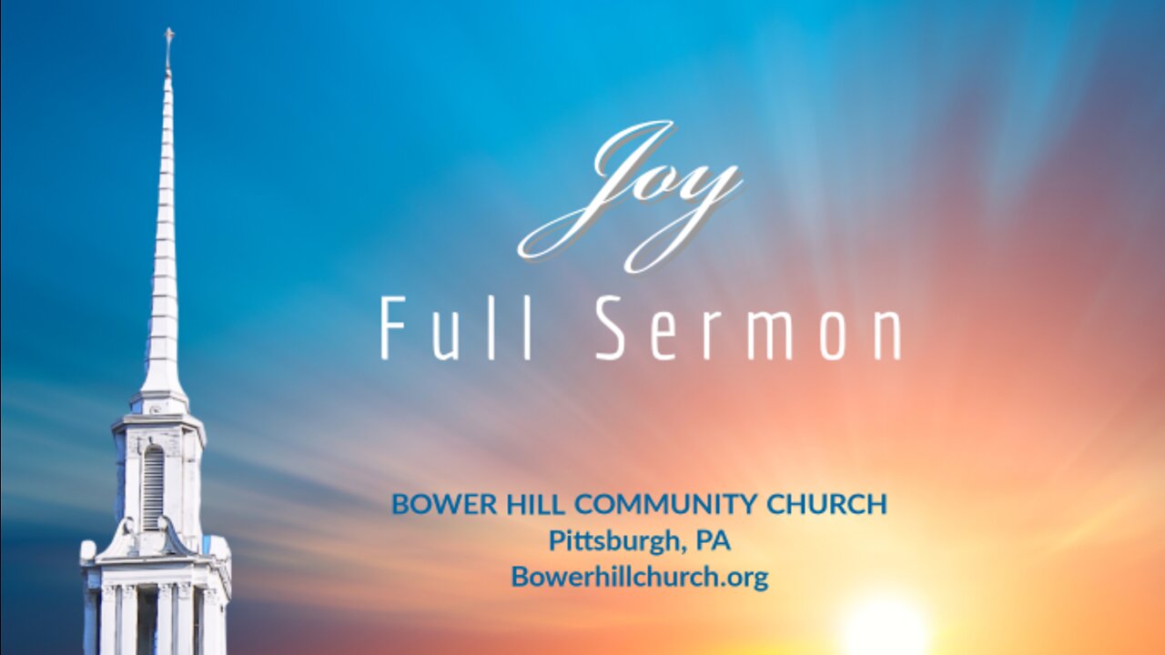 Joy - Full Sermon