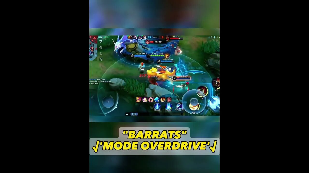 MODE OVERDRIVE-BARRATS #mobilelegend #mpl #mlbb #mlbbesports #mplid #gameplay #gaming