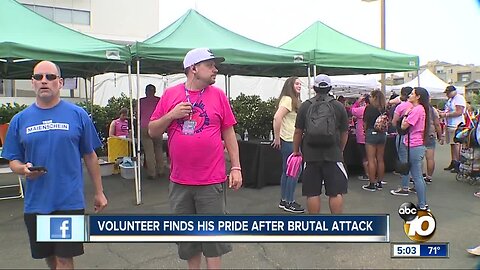 Volunteer finds his pride after brutal attack