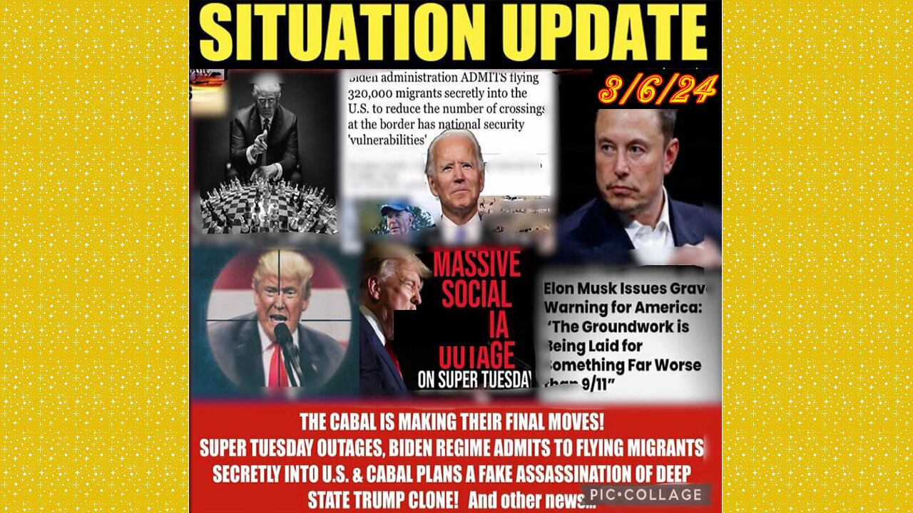 SITUATION UPDATE 3/6/24 - Child Trafficking/Sra/Mk Ultra, Gcr/Judy Byington Update, Us Republic