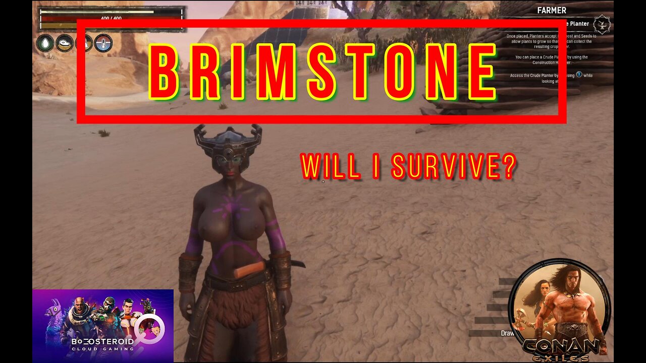 Conan Exiles Beginners Guide Brimstone Busty Boobs #Boosteroid #Conanexiles