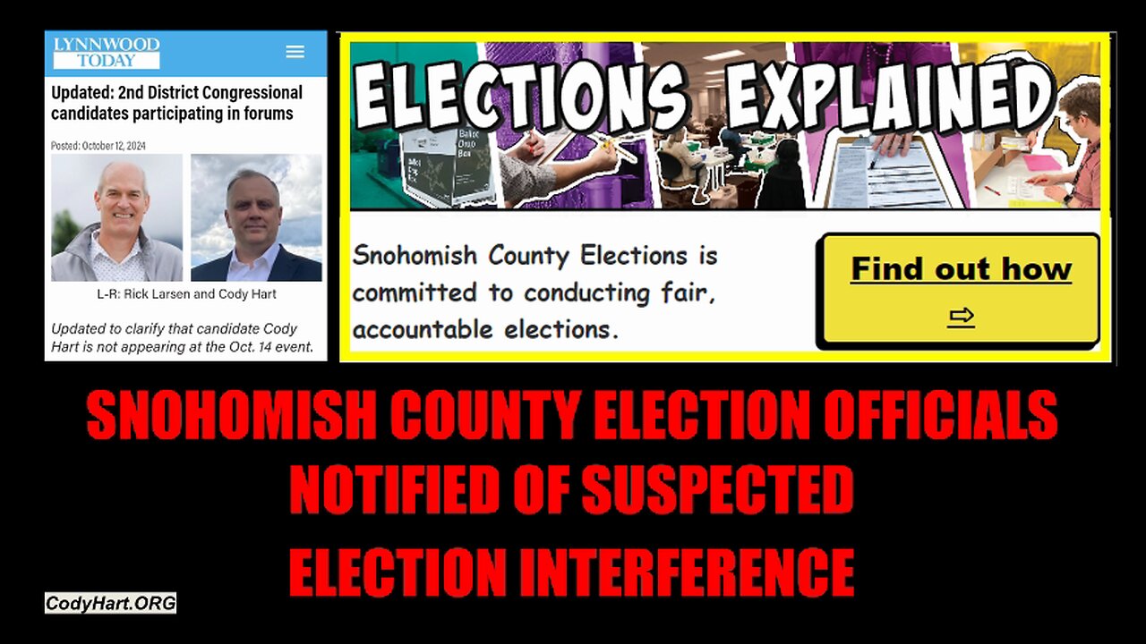 SUSPECTED ELECTION INTERFERENCE REPORTED