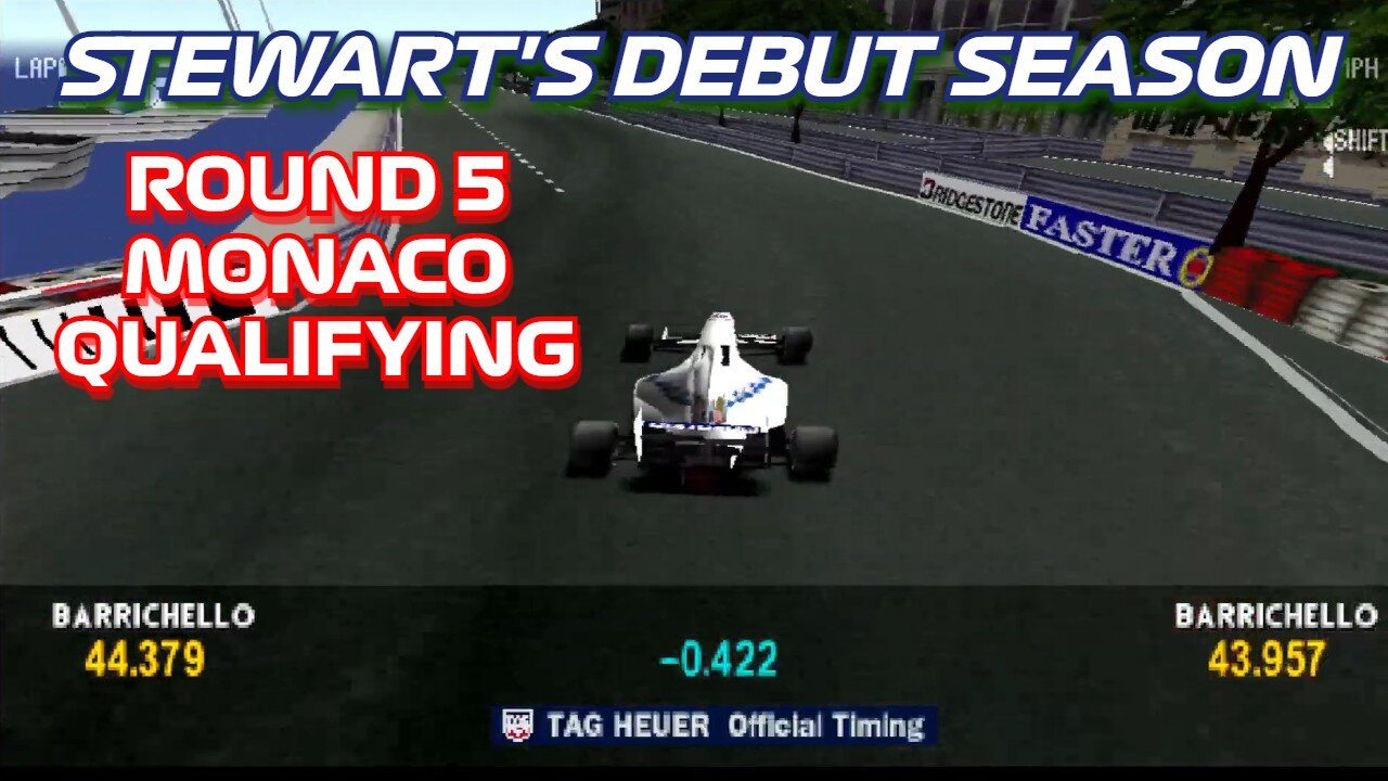 Stewart's Debut Season | Round 5: Monaco Grand Prix Qualifying | Formula 1 '97 (PS1)