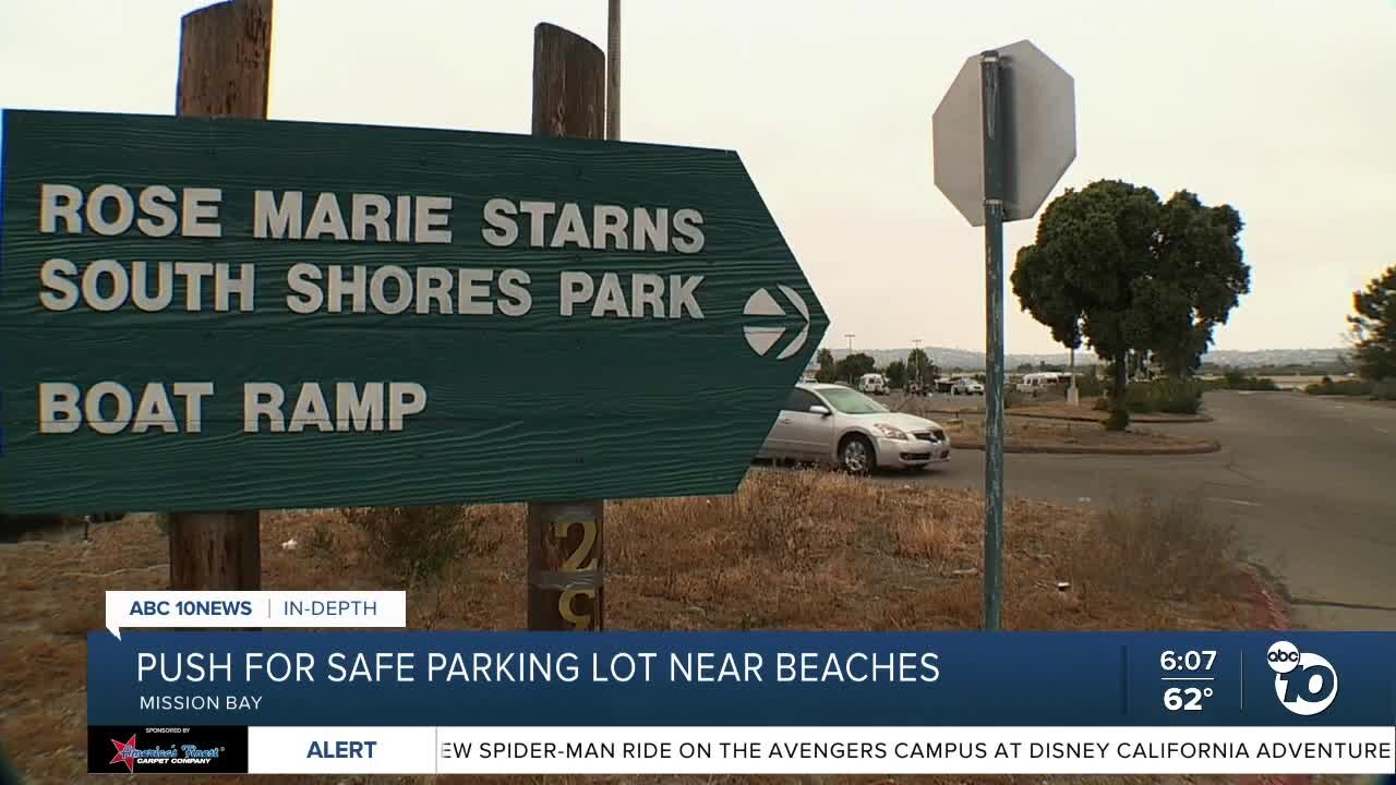 Push for safe parking lot near San Diego beaches