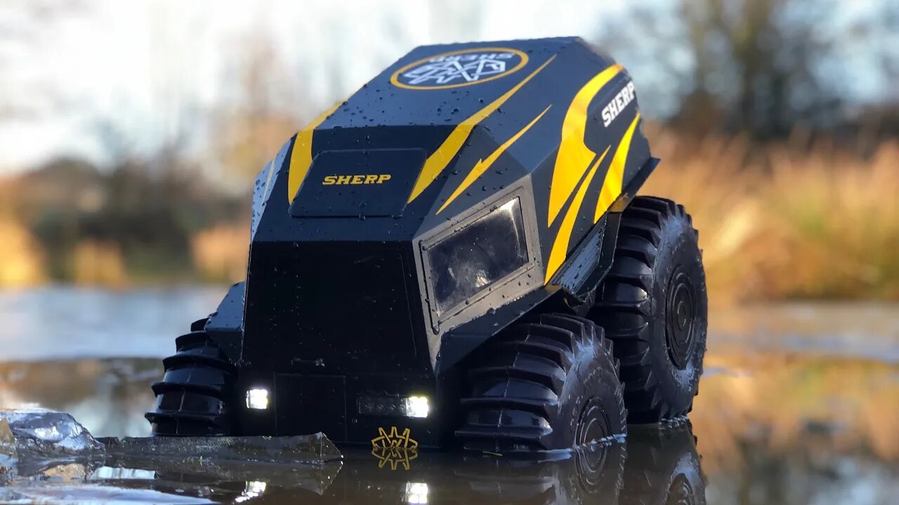 BEAUTIFUL RC Sherp falls through the ICE! Does it Float?