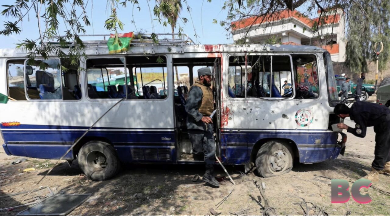 At least 7 civilians killed and 20 others wounded after a minibus exploded in the Afghan capital