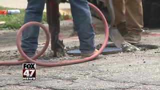 Lanes closed in Lansing for sidewalk upgrades