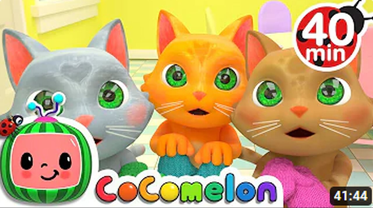 Three Little Kittens + More Nursery Rhymes & Kids Songs - CoComelon