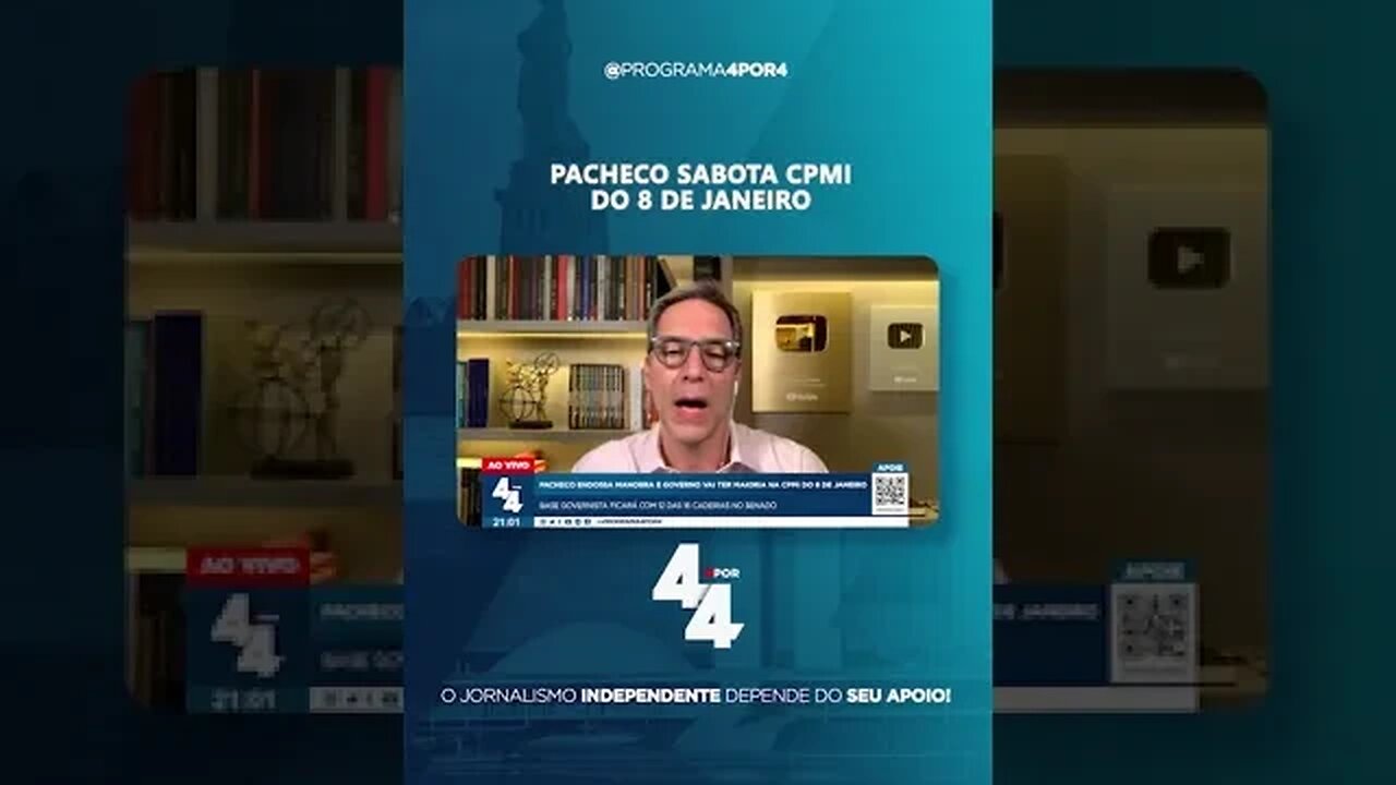 Pacheco endossa manobra de Randolfe e governo terá maioria na CPMI do 8 de Janeiro #shorts