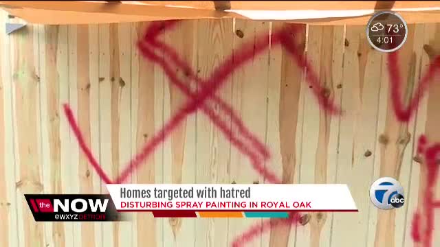 Racist graffiti found on garages, vehicles in Royal Oak