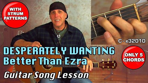 Better Than Ezra Desperately Wanting acoustic solo guitar song lesson