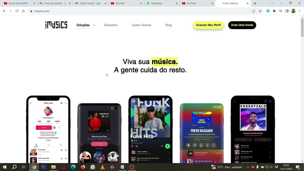 Como distribuir um álbum musical para as plataformas de músicas (Spotify etc) via IMUSICS