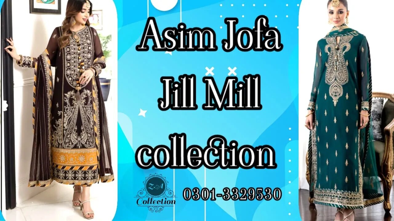 Asim Jofa Jill Mill Collection Fancy Dresses