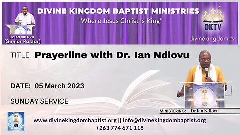 Prayerline with Dr. Ian Ndlovu (05/03/23)