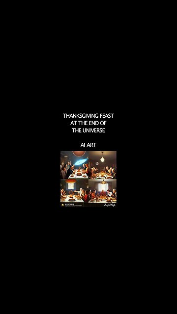 THANKSGIVING FEAST AT THE END OF THE UNIVERSE | AI ART
