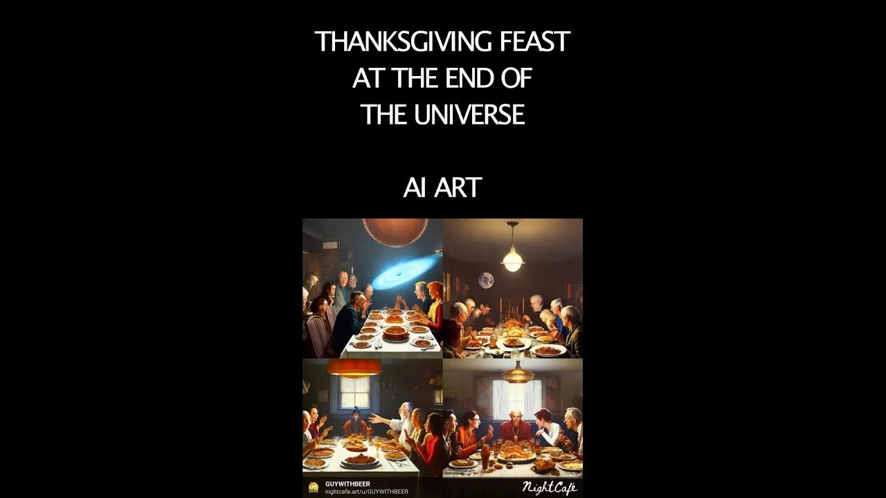 THANKSGIVING FEAST AT THE END OF THE UNIVERSE | AI ART