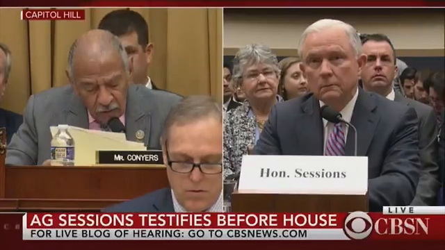 Dem Reads Trump's Tweets Out Loud During Hearing, That's When He Hears from Jeff Sessions