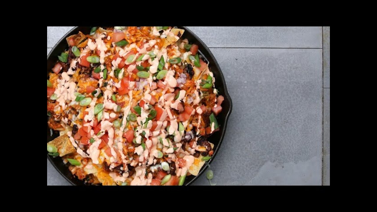 Korean-Style Pork Belly Nachos