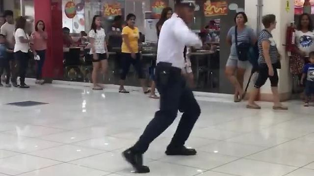 Mall Cop Entertains Shoppers With His Dance Moves