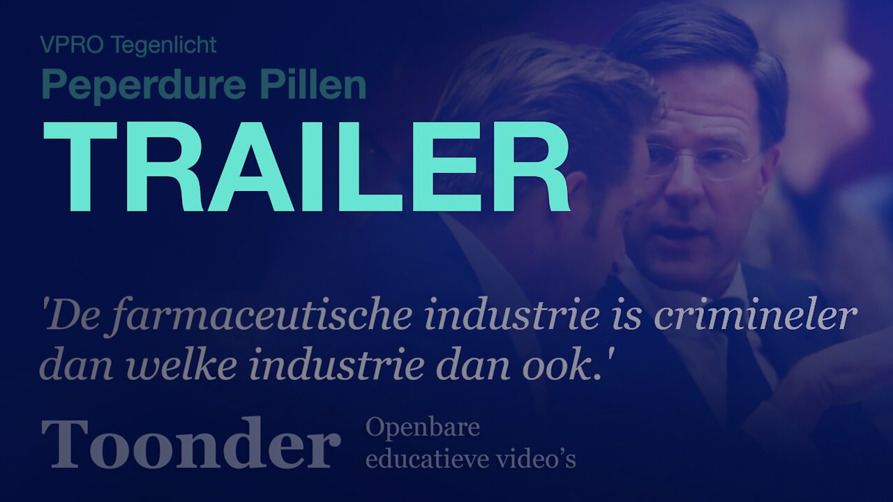 TRAILER: Farma industrie is crimineel (VPRO Tegenlicht Peperdure Pillen)