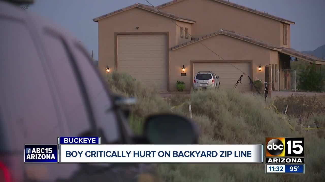 MCSO: Boy hurt in zip line accident remains in critical condition