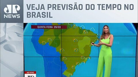 Dia quente e abafado com temporais pelo país nesta quinta-feira (09)