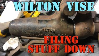 Wilton Bullet Vise - Doing Some Filing - More work on the Wilton