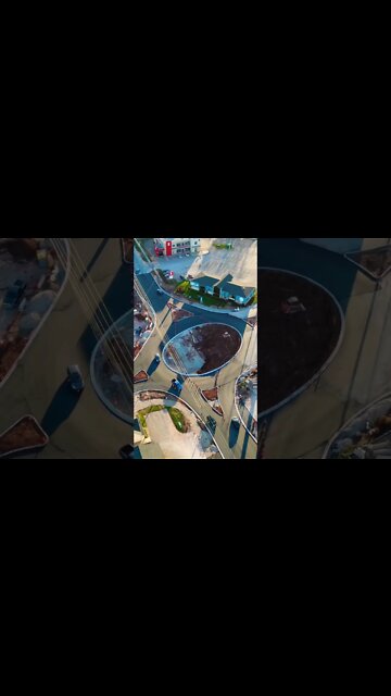 Roundabout Construction Drone Shot