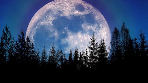 Fantastic Moon and Milky Way Video for Sleep and Relaxation